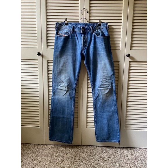 Diesel Jeans Diesel Industry Zatiny Blue Denim Jeans Pants Button